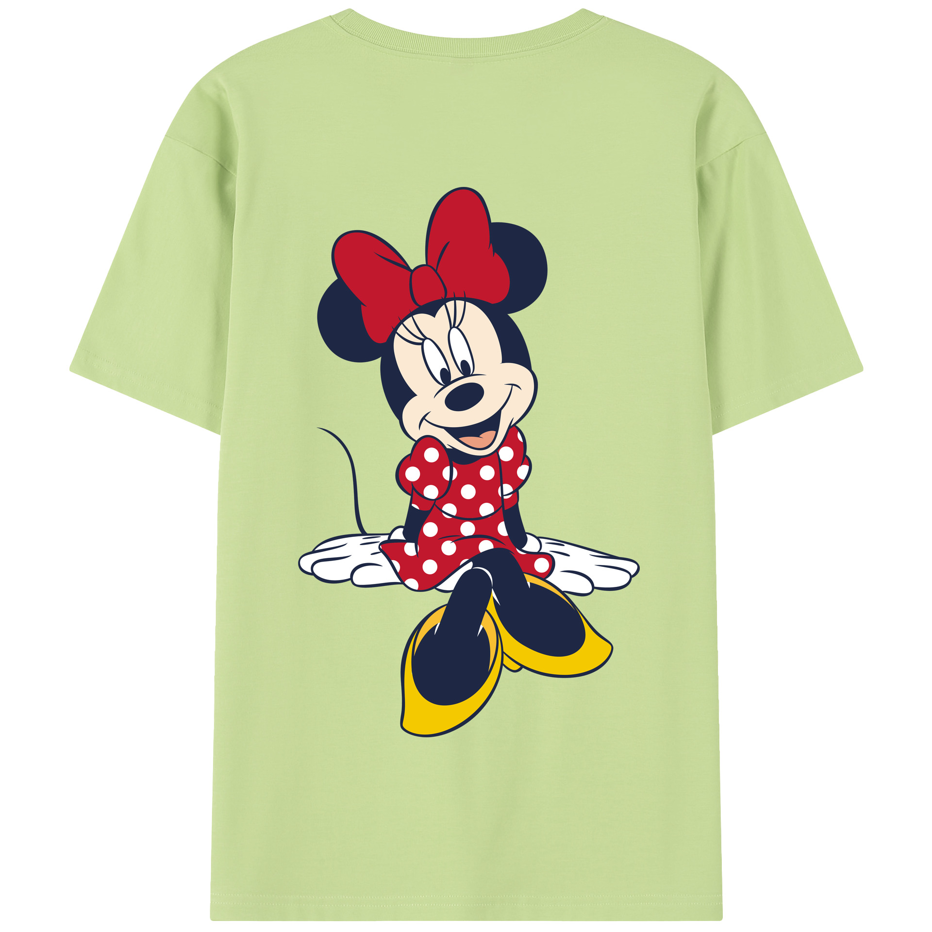 （画像用） ミッキーマウス Mickey Mouse 綿100％半袖Tシャツ（背面プリント）
